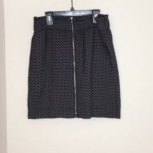 Gap fully lined skirt with front zipper